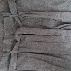 Banana Republic Navy Wide-leg, high-rise dress pants. Sz 12